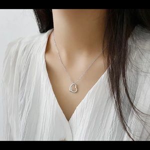 New 18K Gold Plated Heart Shaped Necklace